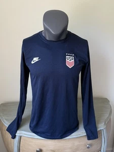 Nike Fußball Shirt Herren L Large Navy Blau USA Nationalmannschaft USA Lang SL - Bild 1 von 7