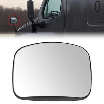 Driver OR Passenger Hood Mirror Glass Convex For Freightliner Cascadia 2008-2017 - Image 1 of 4