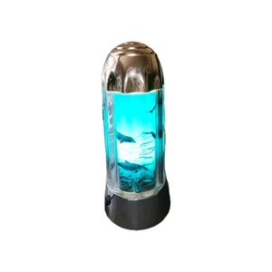Vintage Kaninchen Tanaka beleuchtete rotierende Unterwasser-Delfin-Bewegungslampe. Funktioniert - Bild 1 von 6