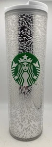 Vaso caliente Starbucks Navidad burbuja plateada edición limitada nuevo - Imagen 1 de 10