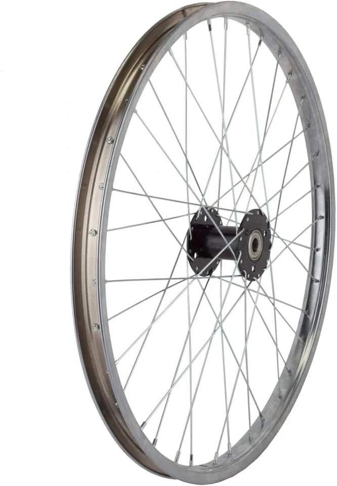 Rear Bicycle Wheel for Trike, 24 X 1.75 36H, Steel, Bolt On, Silver - Image 1 of 1