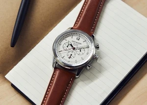 Agotado Reloj Jack Mason Náutico Cronógrafo Cuarzo 38mm Cuero Blanco N402-001 - Imagen 1 de 14