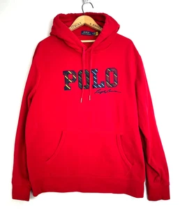 POLO Ralph Lauren Hoodie Herren Gr. XL rot gesticktes Logo Pullover - Bild 1 von 8