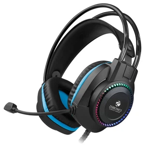 ZEBRONICS Jet Premium Wired Gaming On Ear Headphone with LED Light - Picture 1 of 7