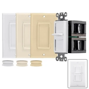 300W Slide Impedance Match Audio Speaker Volume Control Wall Mount 3 Color Kit - Picture 1 of 6