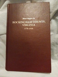 Marriages In Rockingham County Virginia 1778-1816 Book 1986 - Picture 1 of 4