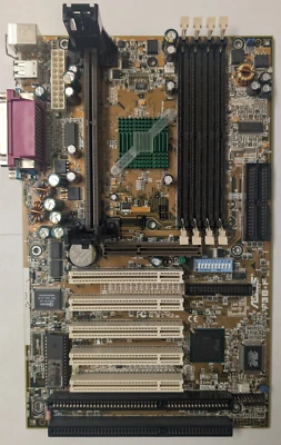 ASUS P3B-F Rev 1.03 Slot 1 440BX Motherboard with 2 ISA slots - Image 1 of 4
