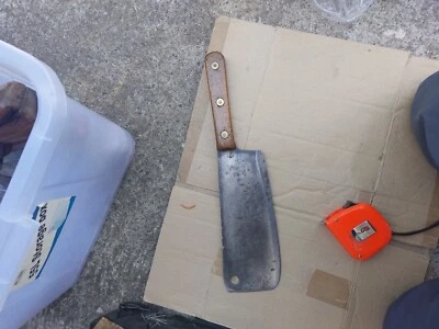 vintage antique  brades 405 cleaver butcher  KNIFE super stile England 10" - image 1 of 4