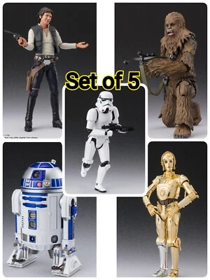S.H.Figuarts -Classic Ver.-（STAR WARS: A New Hope) Set of 5 BANDAI - Image 1 of 4