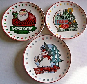 CHRISTMAS CERAMIC PLATE ASSORTMENT 8" {Your Choice} - Picture 1 of 4