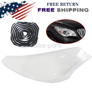 Cubierta de lente de faro delantero derecho Buick Enclave 2013 2014-2017 + pegamento - Imagen 1 de 9