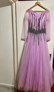 Maxi dress long lilac-size S-M ( wedding, party, prom) - Picture 1 of 9