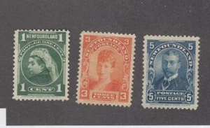 NEWFOUNDLAND (MK924) # 80,83,85 FVF-MNG 1,3,5 quilates NÚMEROS DE LA FAMILIA REAL GATO $80 - Imagen 1 de 1
