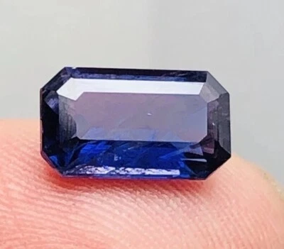 2 quilates color azul iolita de alta calidad corte facetado natural Gemston@Tan Foto 1 de 4