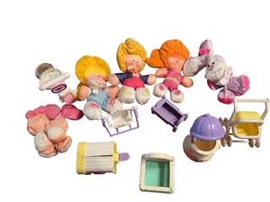 VTG Fisher Price Smooshee Lot Girl Boy Pets Accessories - Picture 1 of 6