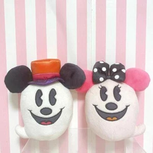 Tokyo Disney Resort Ghost Mickey Minnie Plush Set 2 Halloween Magnet Soft Toy - Picture 1 of 24