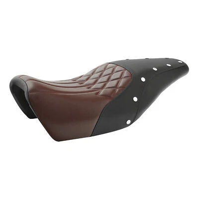Asiento de conductor pasajero negro marrón apto para Harley Street XG500 XG750 2015-2020 19 Foto 1 de 4