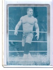 WWE David Otunga #23 2015 Topps Cyan Printing Plate Card SN 1 of 1