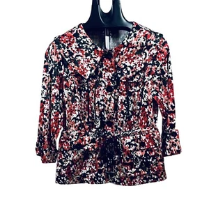Chaqueta ligera Notations cintura ceñida y cuello Peter Pan grande mujer pequeña - Imagen 1 de 13
