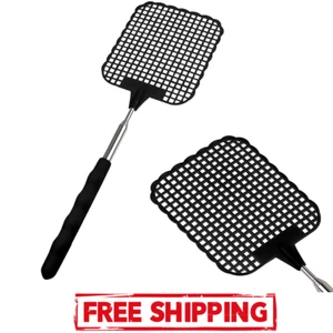 2PCS Telescopic Fly Swatters Durable Plastic Fly Swatter Heavy Duty Set Telescop - Picture 1 of 6