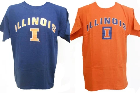 NEW University of Illinois Fighting Illini Mens Sizes M-L-XL-2XL Shirt Cover