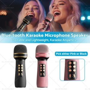 Wireless Blue-tooth Portable Karaoke Microphone Speaker Mic USB Speaker Portable - Picture 1 of 16