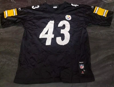 Camiseta Reebok NFL Pittsburgh Steelers Troy Polamalu Juvenil Talla Grande (14-16) Foto 1 de 4