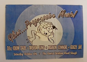 Yikes Rare Rave Flyer October 6 1990 The Centre Slough Nightmares on Wax - Picture 1 of 2