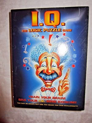I QThe Logic Puzzle Game over 100 Puzzle Cards Different Levels Difficulty VNTG - Image 1 of 4