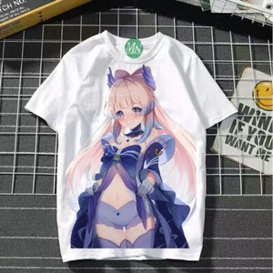 Genshin Impact Cosplay Game Manga T-Shirt shirt Unterhemd Undershirt Polyester  - Picture 1 of 2