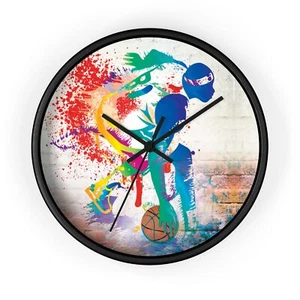 Basketball Wall Clock | Sporty Home Decor, Gift for Sports Lovers, Game Day - Picture 1 of 19