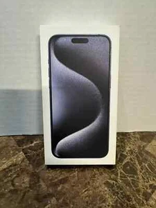 For Apple iPhone 15 Pro Max Empty Box - Blue Titanium - 256GB - Afbeelding 1 van 4