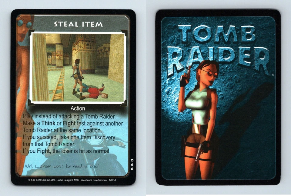Steal Item #066 Tomb Raider 1999 Premier Common CCG Card - Image 1 of 1