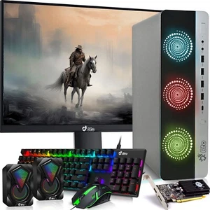 HP RGB Gaming Desktop 800 G3 i5-6500, 64GB 2TB SSD HDD New LED NVIDIA GTX Win 11 - Afbeelding 1 van 9