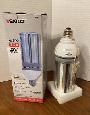 SATCO HI-PRO LED 22W 100-277V** 5000K NEW - Image 1 of 4