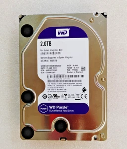 WD Purple 2 TB HD ( WD20PURX-64PFUY0), Tested working 100% Perfect! - Picture 1 of 5