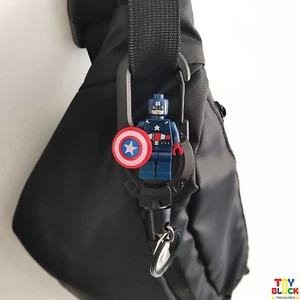 Retractable Minifigure ID Badge Holder for Nurse or Doctor – Cute Bag Charm Clip - Picture 1 of 16