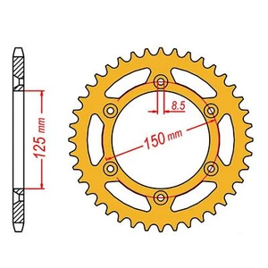 MTX Rear Sprocket 51T Gold for KTM 250 EXC RACING 2000 >520 - Picture 1 of 1