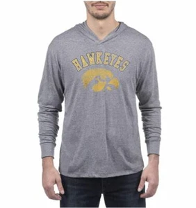 Top of the World Iowa Hawkeyes Herren Premium Triblend grau meliert LS Hoodie Tee - Bild 1 von 6