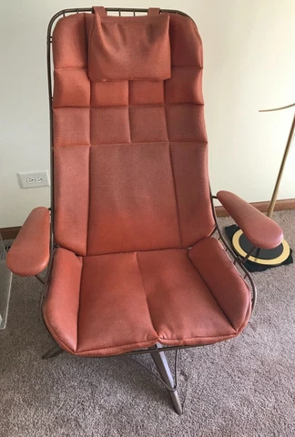 Homecrest Vintage Chair High Back Mid Century Modern Patio Swivel Rocker Cover