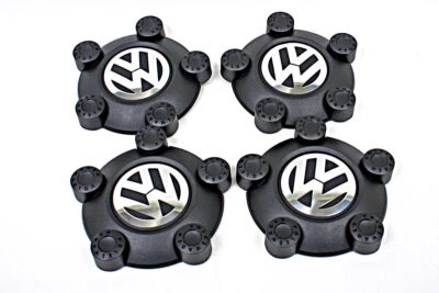 Genuine VW Caddy Tiguan 2004-2011 Wheel Center Hub Caps Covers x4pcs - Image 1 of 2