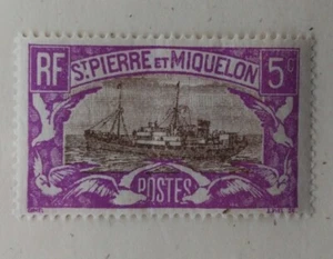 St Pierre & Miquelon Stamp, 1932-33, sc#139, Mint, LH, OG - Picture 1 of 2