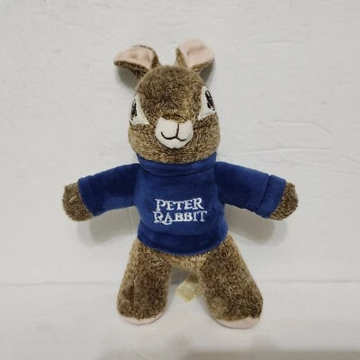 PETER RABBIT Mini Stuffed Animal Bunny PLUSH BACKPACK CLIP 7" DanDee 2023 - Image 1 of 4