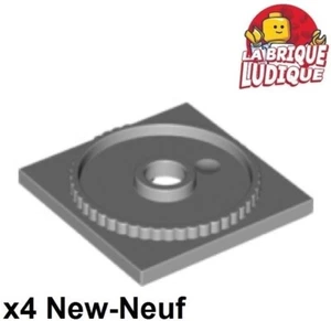 LEGO 4x Tocadiscos Placa Giratoria Square Base 4x4 Gris / Luminoso B 61485 Nuevo - Bild 1 von 1
