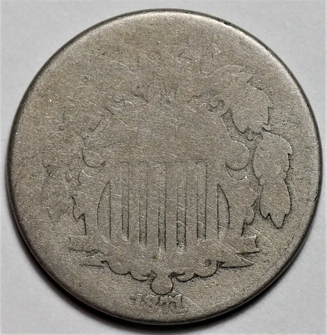 1871 Shield Nickel - US Key Date 5c Coin - L37 Cover