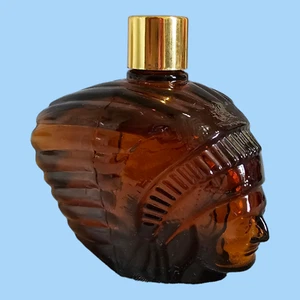 Botella de loción capilar proteína vintage Avon Indian Chieftain marrón VACÍA - Imagen 1 de 8