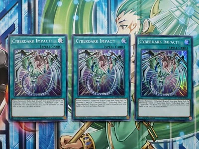 Cyberdark Impact! SHVA-EN053, Light Play, Super Rare, 1st Edition. x3 - Image 1 of 2