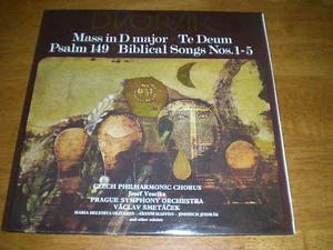DVORAK - MASS IN D MAJOR = SUPRAPHON 1112 0981/2 G BLUE LABEL INSERT - Picture 1 of 1