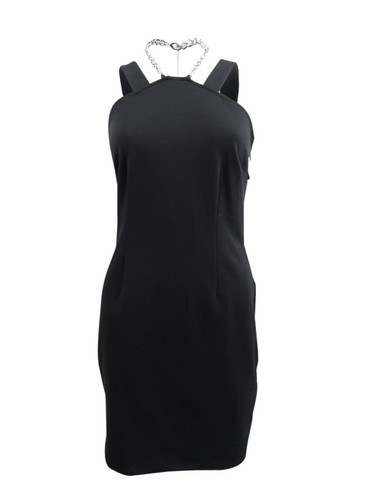 Michael Kors Mini Abito Donna Collana Catena Nero Grande