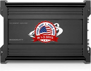 Impianto musicale per auto 3000 watt a 1 canale con basso RCA nero - Foto 1 di 8